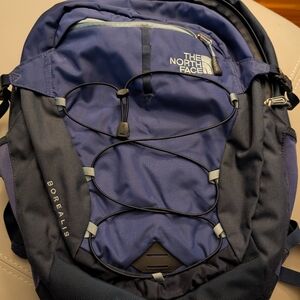 The North Face Indigo and Black Backpack